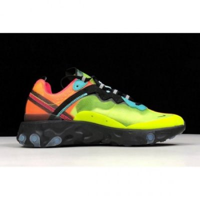 Nike React Element 87 Volt/Racer Pembe / Siyah Koşu Ayakkabısı Türkiye - O6QK876W